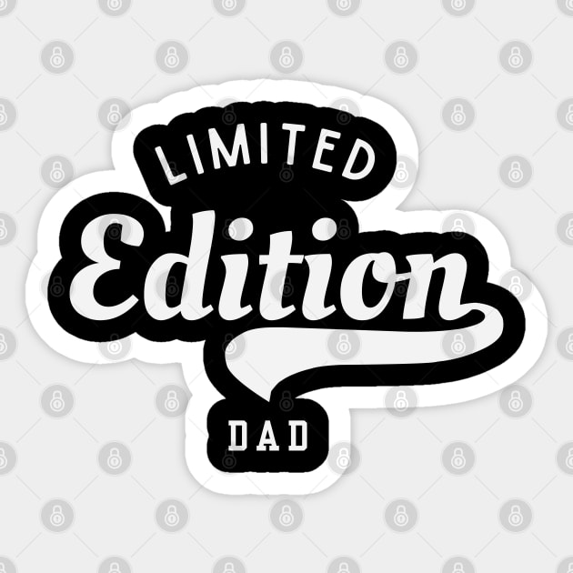 Limited Edition Dad Sticker by Stylecombinator